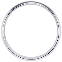 Low Dome Comfort Fit Wedding Band 14K White Gold (2MM)