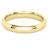 Low Dome Comfort Fit Wedding Band 10K Gold (3MM