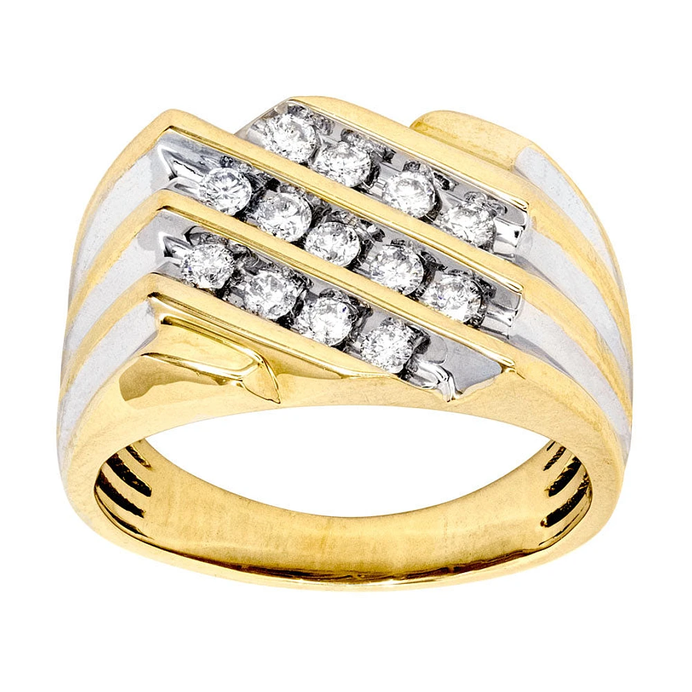 Men's Diamond Ring 10K Yellow Gold (0.50ct tw)