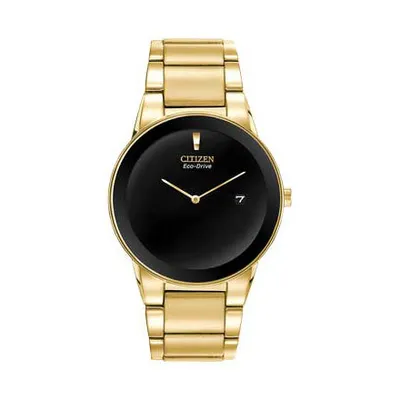 Citizen Men's Axiom Eco-Drive Gold-Tone Bracelet Watch | AU1062-56E