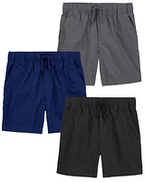 Kid -Pack Pull-On Poplin Shorts