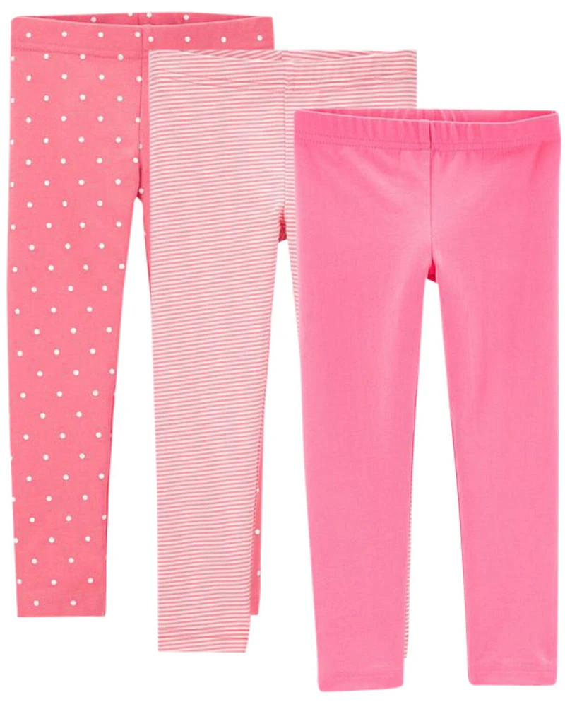 Toddler -Pack Pink Leggings Set