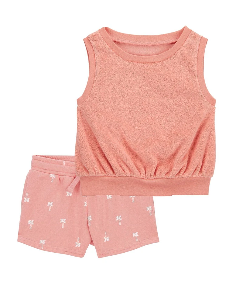 Baby 2-Piece Terry Tank & Pull-On Shorts Set