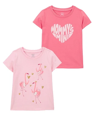 Toddler 2-Pack Flamingo Graphic Tees