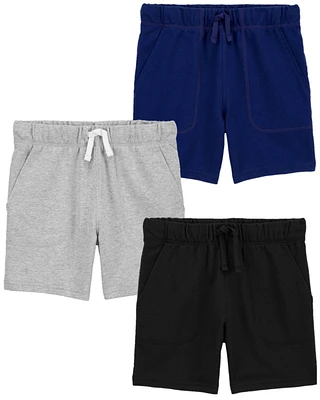 Kid -Pack Pull-On Cotton Shorts
