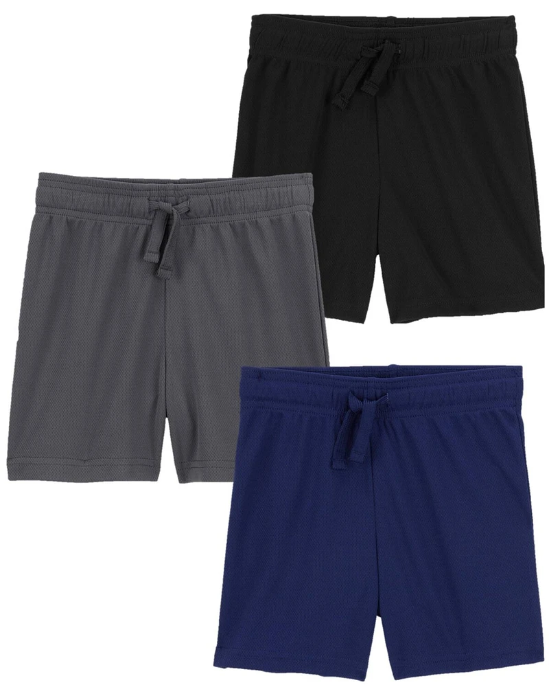 Toddler -Pack Pull-On Mesh Shorts