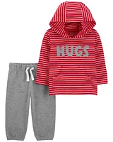 Baby 2-Piece Hugs Hooded Tee & Jogger Set