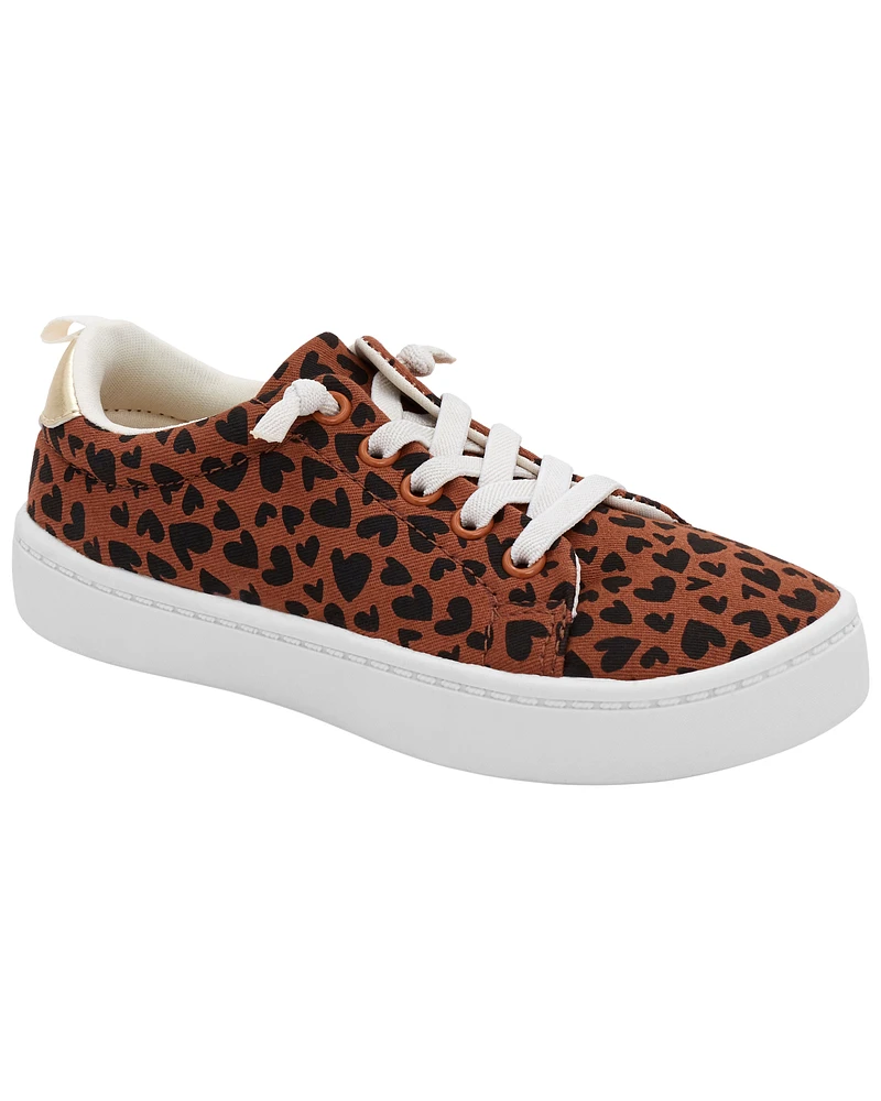 Kid Heart Leopard Sneakers