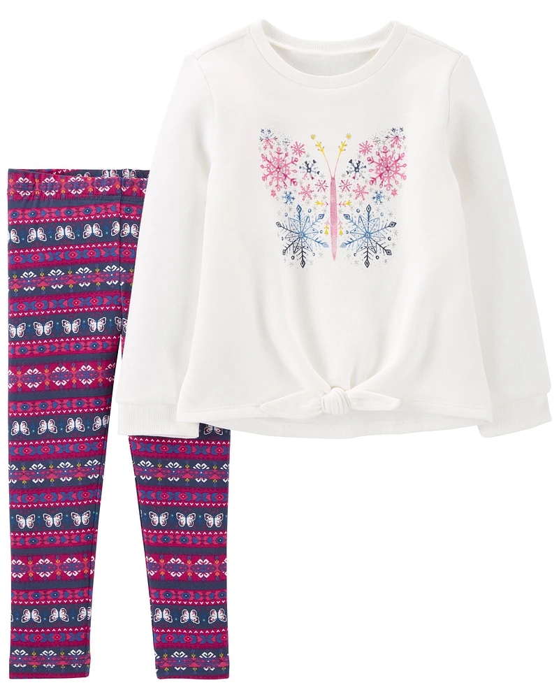 Toddler 2-Piece Lightweight Fleece Fair Isle Set