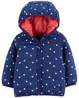 Baby Heart Packable Puffer Jacket