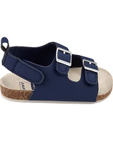 Baby Buckle Faux Cork Sandals