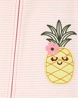 Baby 1-Piece Pineapple 100% Snug Fit Cotton Footie Pajams
