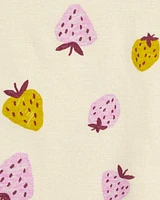Baby 4-Piece Strawberry 100% Snug Fit Cotton Pajamas