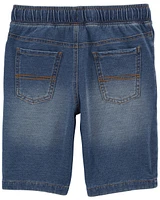 Kid Pull-On Denim Shorts