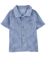 Toddler Palm Tree Button-Front Shirt
