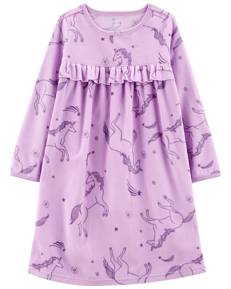 Unicorn Fleece Nightgown