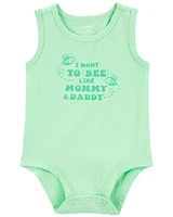 Baby Bee Like Mommy And Daddy Sleeveless Bodysuit