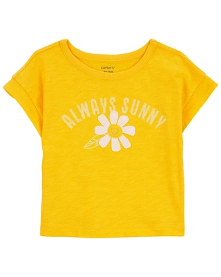 Toddler Always Sunny Flower Tee