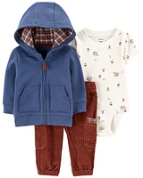 Baby 3-Piece Fleece Jacket Set