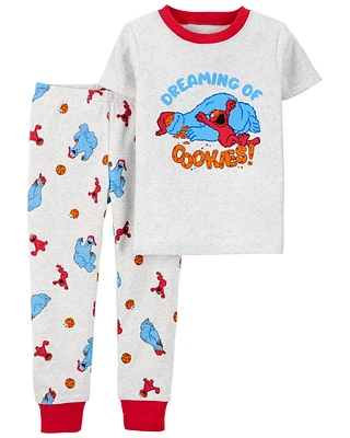 Toddler 2-Piece Sesame Street 100% Snug Fit Cotton Pajamas