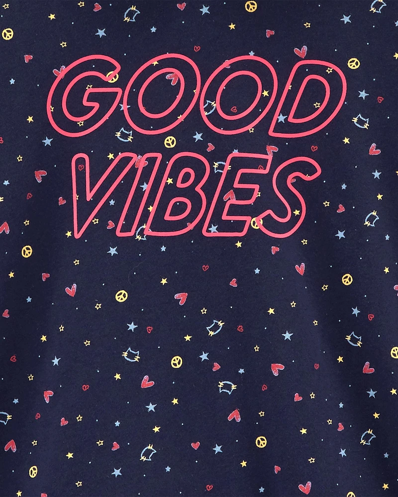 Kid Good Vibes Jersey Hoodie