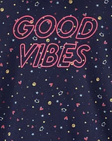 Kid Good Vibes Jersey Hoodie