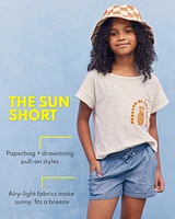 Toddler Chambray Pull-On Sun Shorts