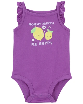 Baby Mommy Sleeveless Bodysuit