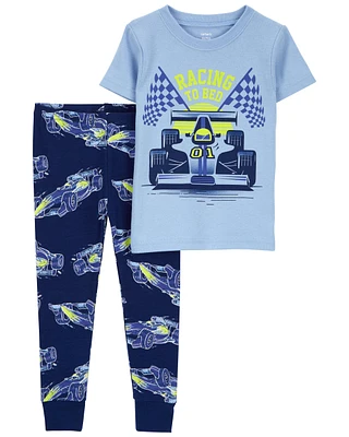 Toddler 1-Piece Racing 100% Snug Fit Cotton Pajamas