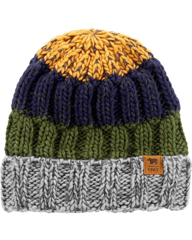 Toddler Colorblock Knit Cap