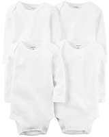 Baby 4-Pack Long-Sleeve Bodysuits