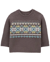 Baby Fair Isle Sweater Jersey Top