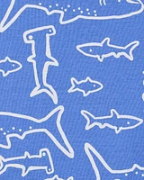 Baby 3-Piece Shark Little Short Set