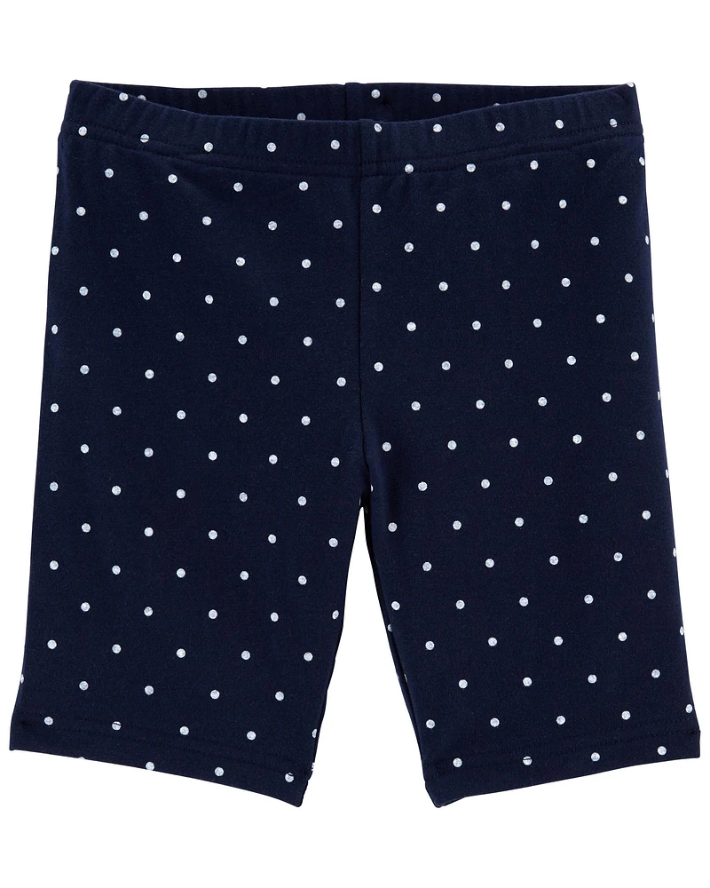 Kid Polka Dot Bike Shorts