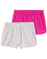 Kid 2-Pack Slub Jersey Pajama Shorts
