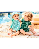 Baby Ocean Print Reversible Swim Hat