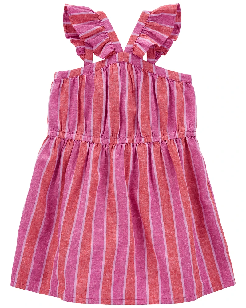 Toddler Striped LENZING™ ECOVERO™ Dress