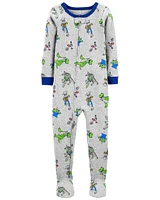 Toddler 1-Piece Toy Story 100% Snug Fit Cotton Pajamas