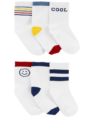 Toddler 6-Pack Crew Socks