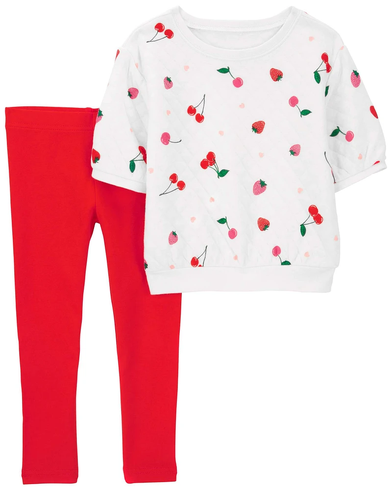 Baby 2-Piece Cherry Top & Legging Set