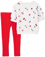 Baby 2-Piece Cherry Top & Legging Set