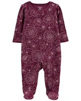 Baby 1-Piece Floral Sleep & Play Pajamas