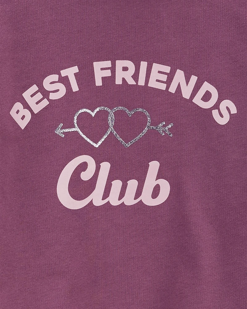 Kid 2-Piece Best Friends Club Top & Flare Legging Set