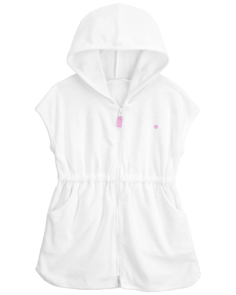 Toddler Hooded Zip-Up Cover-Up