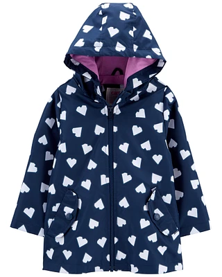 Baby Heart Color-Changing Rain Jacket