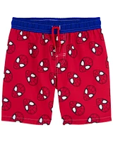 Kid Spider-Man Swim Trunks