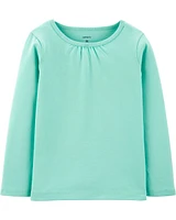 Toddler Turquoise Cotton Tee