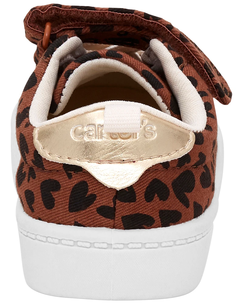 Toddler Heart Leopard Sneakers