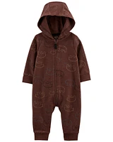 Baby Zip-Up Hooded Jumpsuit