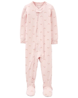 Baby 1-Piece Rainbow PurelySoft Footie Pajamas